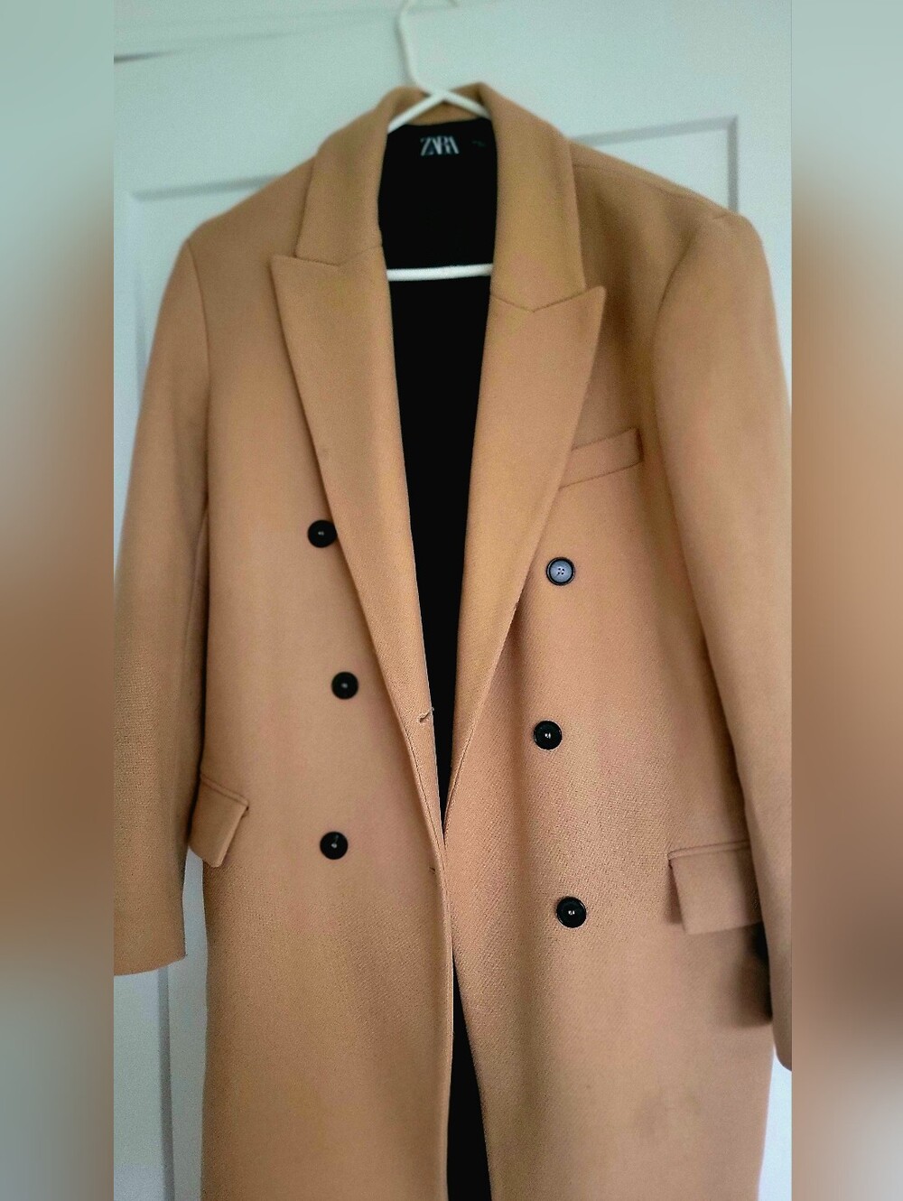 Zara Camel Wool Coat